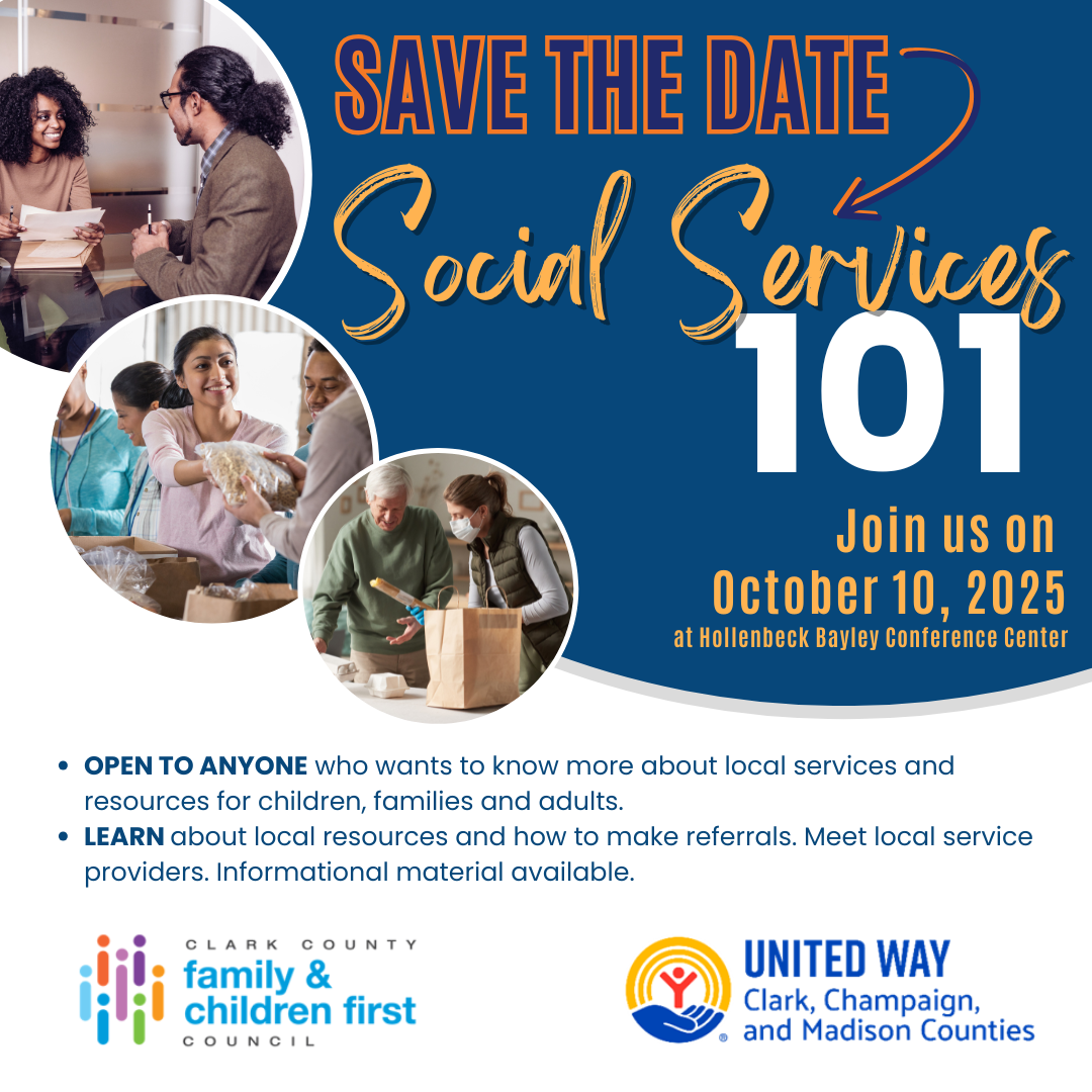 Join us on October 10, 2025 at Hollenbeck Bayley Conference Center OPEN TO ANYONE who wants to know more about local services and resources for children, families and adults. LEARN about local resources and how to make referrals. Meet local service providers. Informational material available.