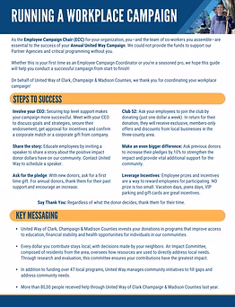 Running a Workplace Campaign
