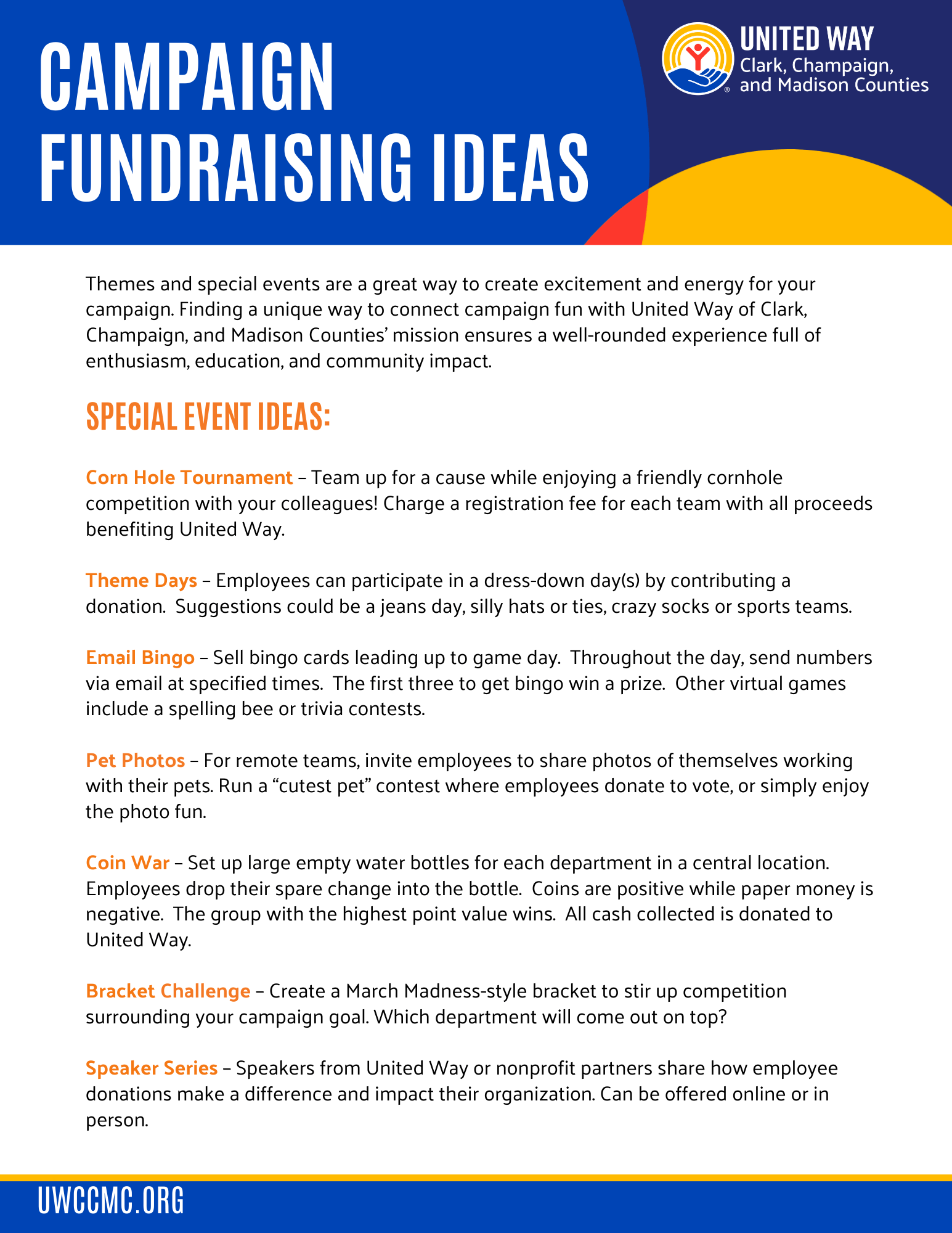 Campaign Fundraising Ideas