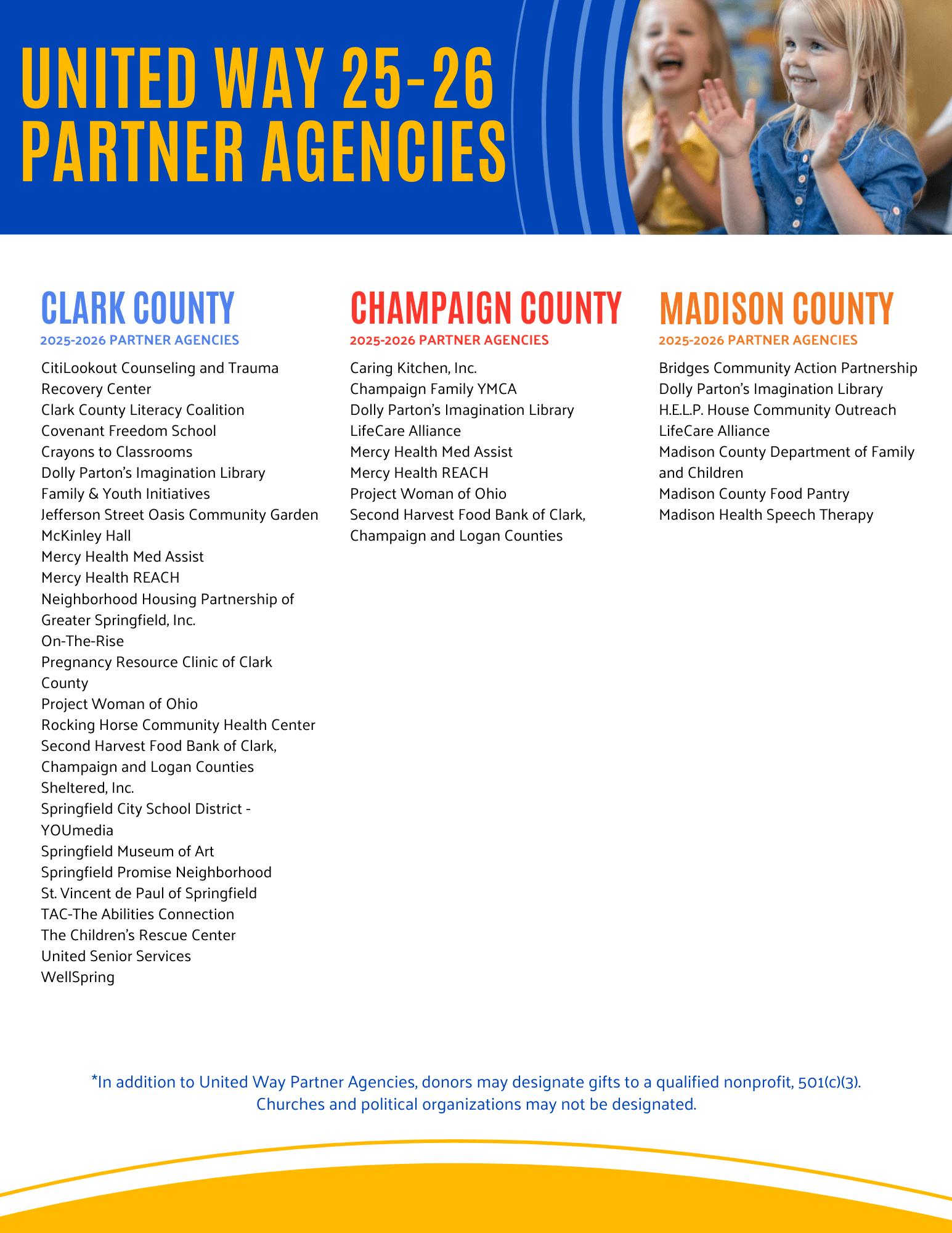 United Way Partner Agencies